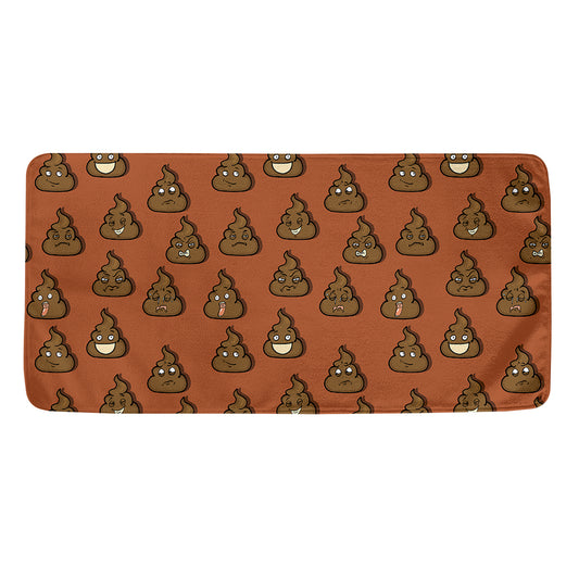 Poop Emoticons Pattern Print Towel