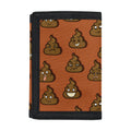 Poop Emoticons Pattern Print Trifold Wallet