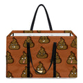 Poop Emoticons Pattern Print Utility Tote Bag