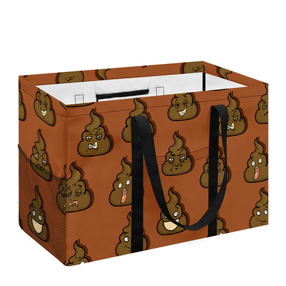 Poop Emoticons Pattern Print Utility Tote Bag