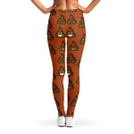Poop Emoticons Pattern Print Women's Leggings