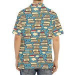 Pop Art Books Pattern Print Aloha Shirt