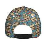 Pop Art Books Pattern Print Baseball Cap