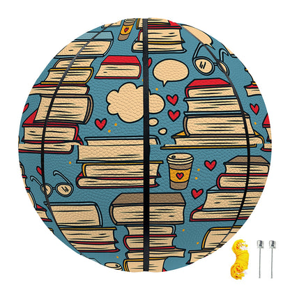Pop Art Books Pattern Print Basketball