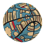 Pop Art Books Pattern Print Basketball