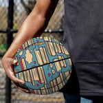 Pop Art Books Pattern Print Basketball