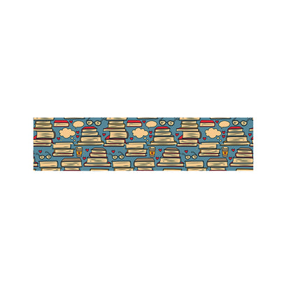 Pop Art Books Pattern Print Bed Runner