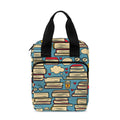 Pop Art Books Pattern Print Bible Tote Bag