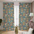 Pop Art Books Pattern Print Dimout Pencil Pleat Curtains