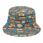 Pop Art Books Pattern Print Bucket Hat
