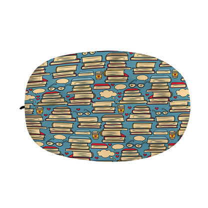 Pop Art Books Pattern Print Car Side Mirror Covers