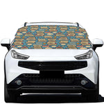 Pop Art Books Pattern Print Car Windshield Snow Cover