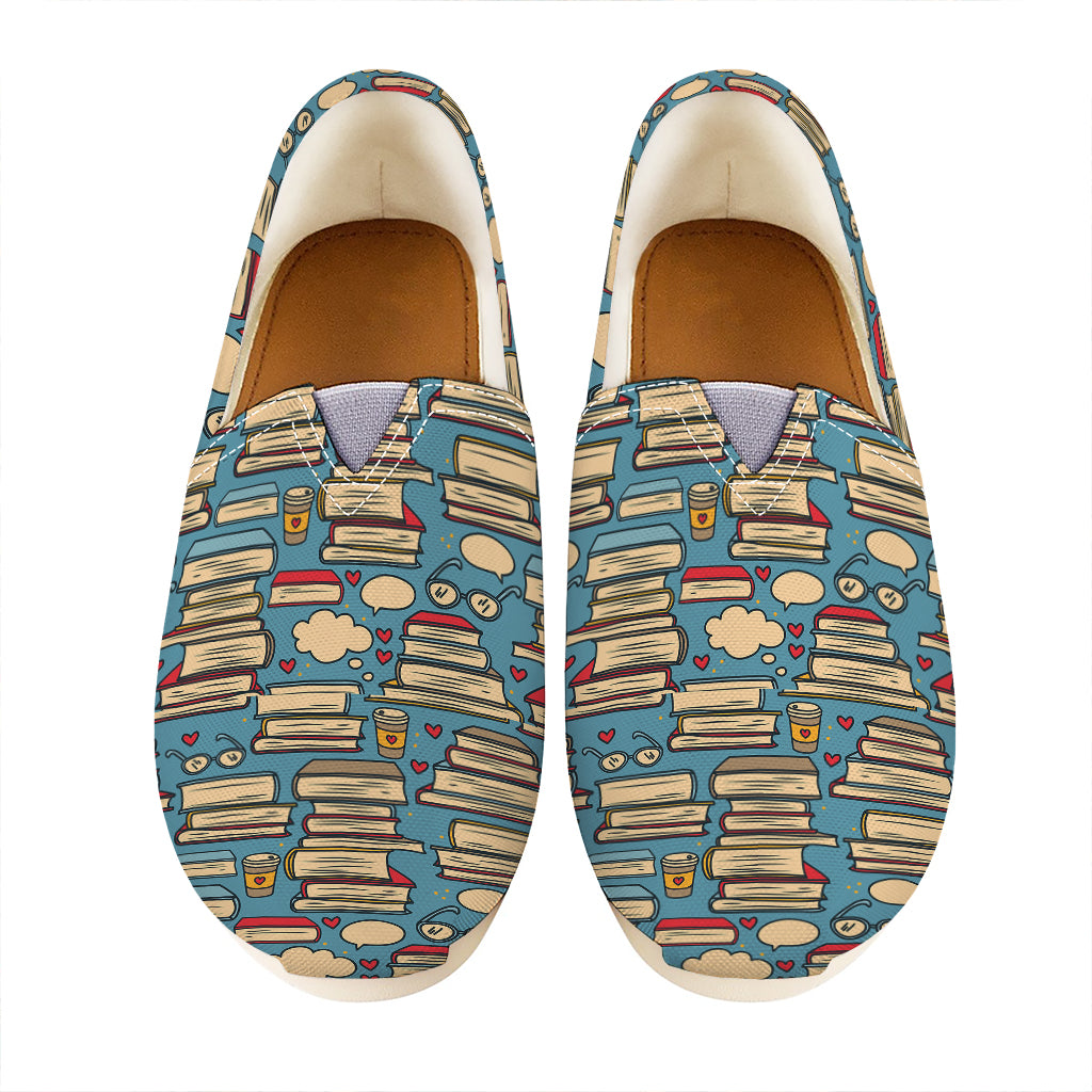 Pop Art Books Pattern Print Casual Shoes