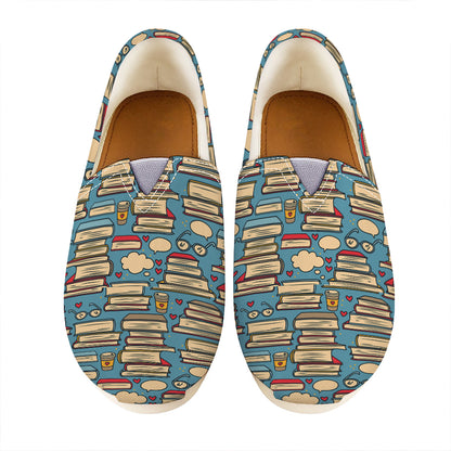 Pop Art Books Pattern Print Casual Shoes