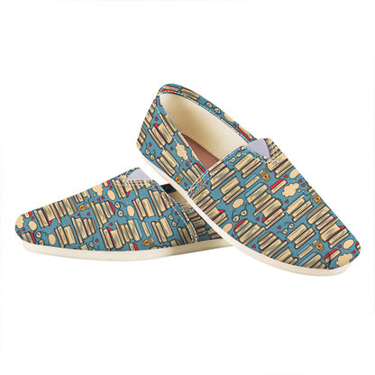 Pop Art Books Pattern Print Casual Shoes