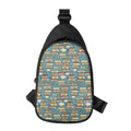 Pop Art Books Pattern Print Sling Bag
