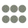 Pop Art Books Pattern Print Coaster Set