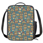 Pop Art Books Pattern Print Crossbody Lunch Bag