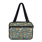 Pop Art Books Pattern Print Double Strap Bible Bag