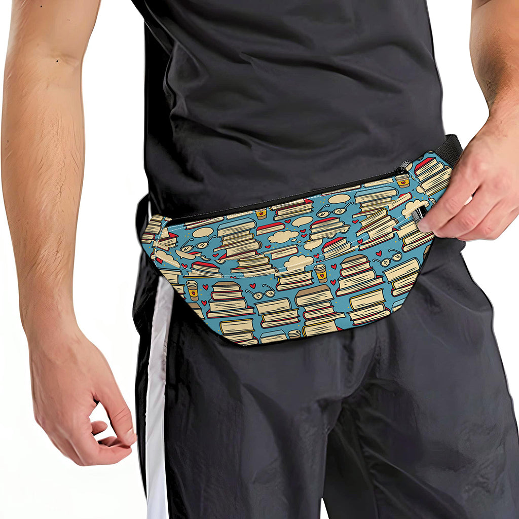 Pop Art Books Pattern Print Fanny Pack