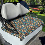 Pop Art Books Pattern Print Golf Cart Seat Cover