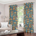Pop Art Books Pattern Print Grommet Curtains