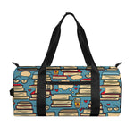 Pop Art Books Pattern Print Gym Bag