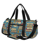 Pop Art Books Pattern Print Gym Bag