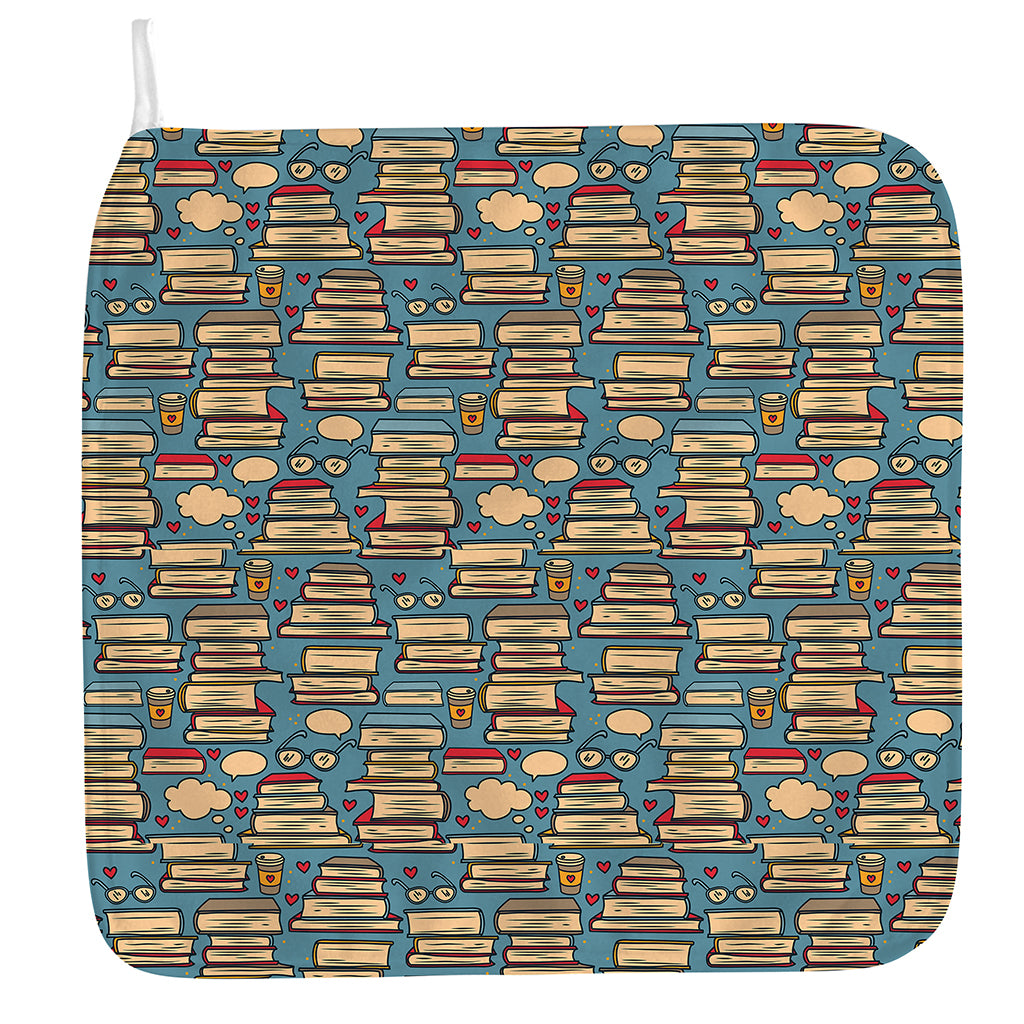 Pop Art Books Pattern Print Hand Towel