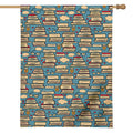 Pop Art Books Pattern Print House Flag