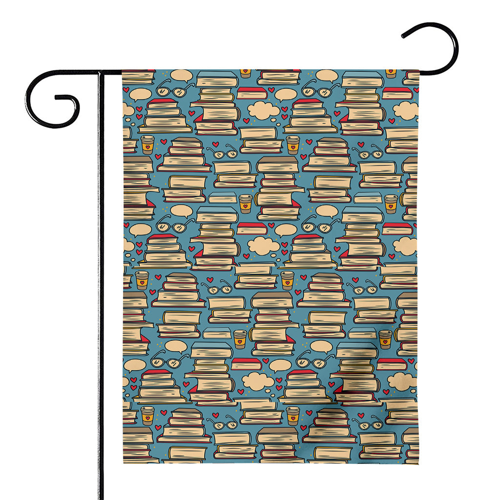 Pop Art Books Pattern Print House Flag