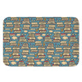 Pop Art Books Pattern Print Indoor Door Mat