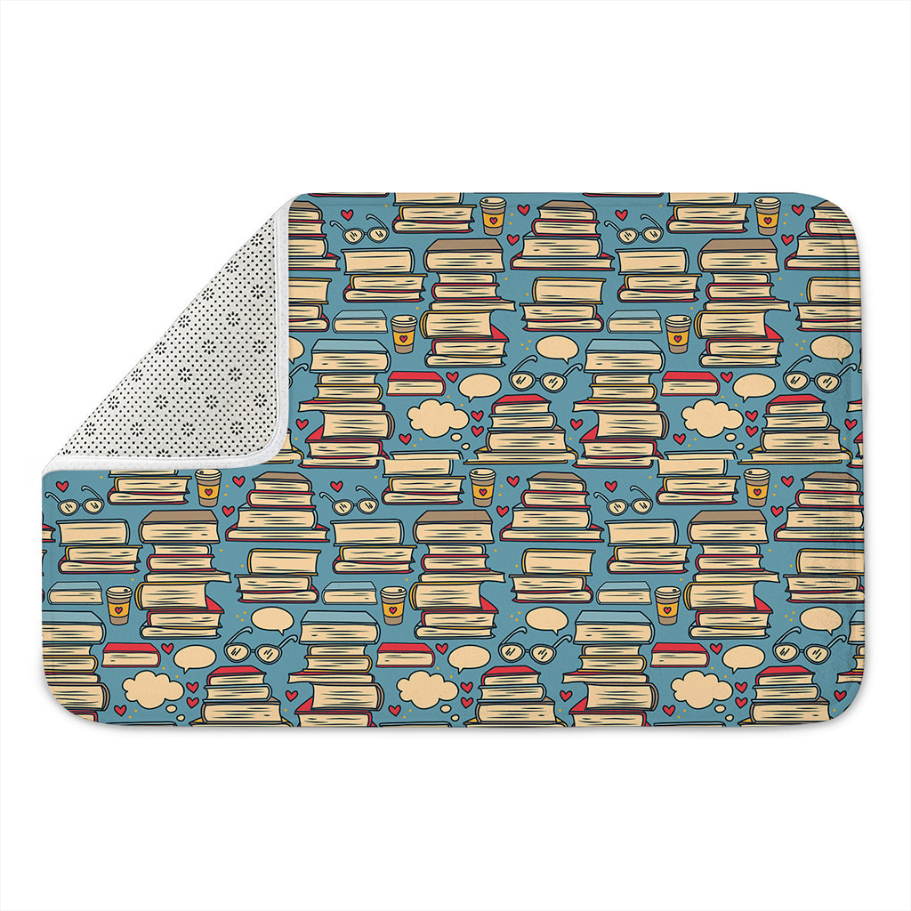 Pop Art Books Pattern Print Indoor Door Mat