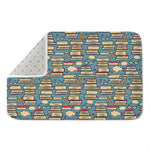 Pop Art Books Pattern Print Indoor Door Mat