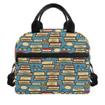 Pop Art Books Pattern Print Insulated Lunch Bag