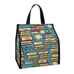 Pop Art Books Pattern Print Insulated Lunch Tote