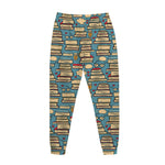 Pop Art Books Pattern Print Jogger Pants