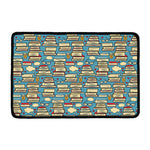 Pop Art Books Pattern Print Kitchen Mat