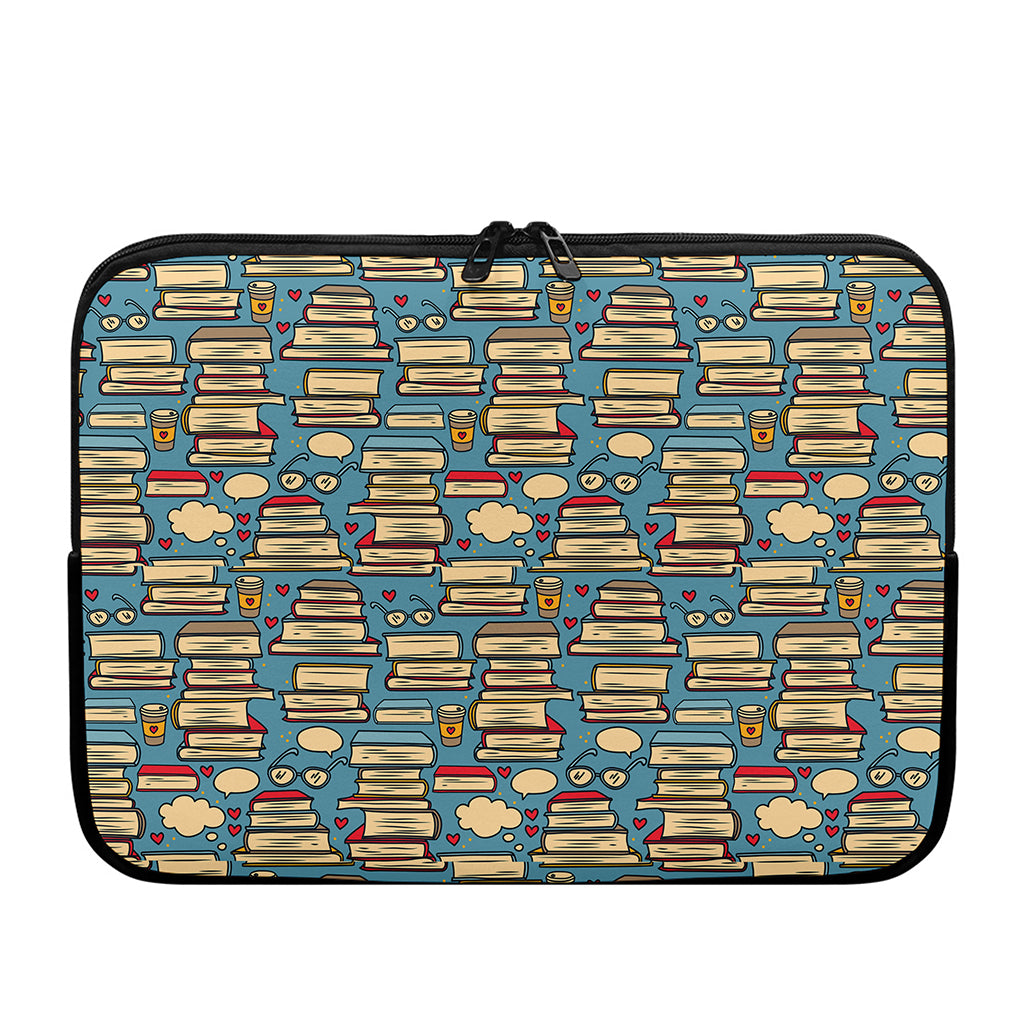 Pop Art Books Pattern Print Laptop Sleeve