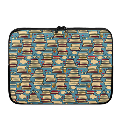 Pop Art Books Pattern Print Laptop Sleeve