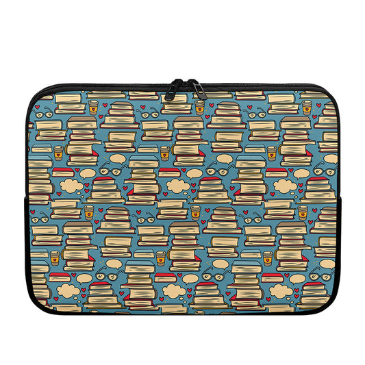 Pop Art Books Pattern Print Laptop Sleeve