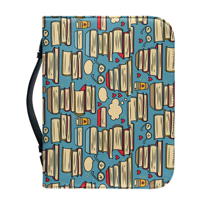 Pop Art Books Pattern Print Leather Bible Cover