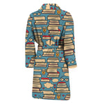 Pop Art Books Pattern Print Men's Bathrobe