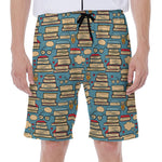 Pop Art Books Pattern Print Men's Beach Shorts
