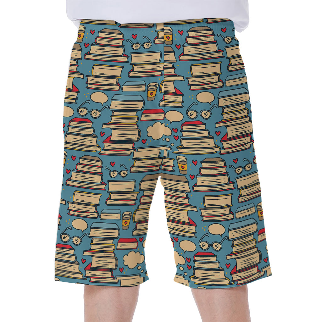 Pop Art Books Pattern Print Men's Beach Shorts