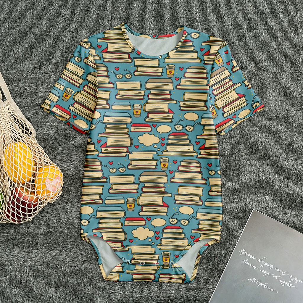 Pop Art Books Pattern Print Men's Bodysuit