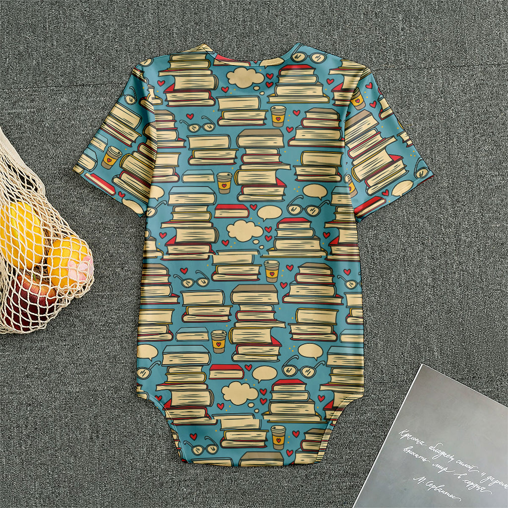 Pop Art Books Pattern Print Men's Bodysuit