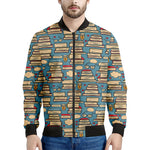 Pop Art Books Pattern Print Men's Bomber Jacket