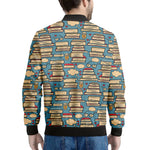 Pop Art Books Pattern Print Men's Bomber Jacket