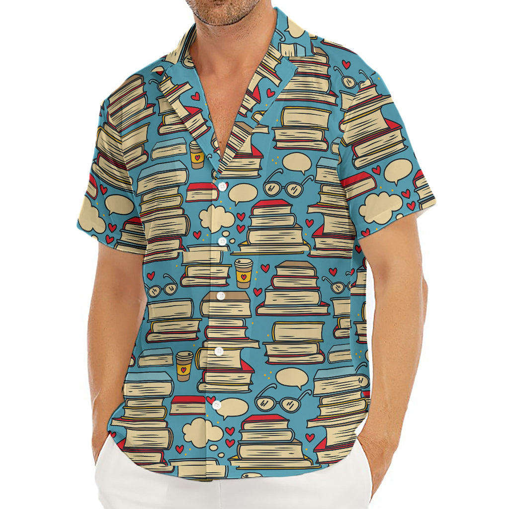 Pop Art Books Pattern Print Men's Deep V-Neck Shirt